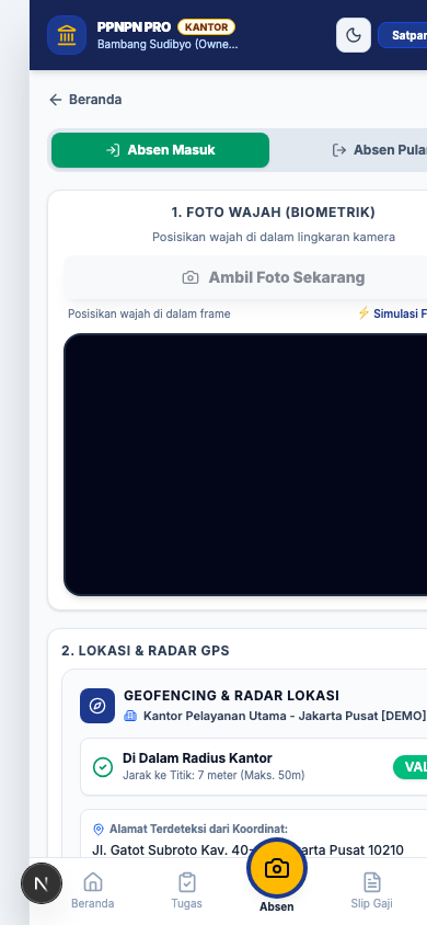 Izinkan Akses GPS & Deteksi Liveness Wajah
